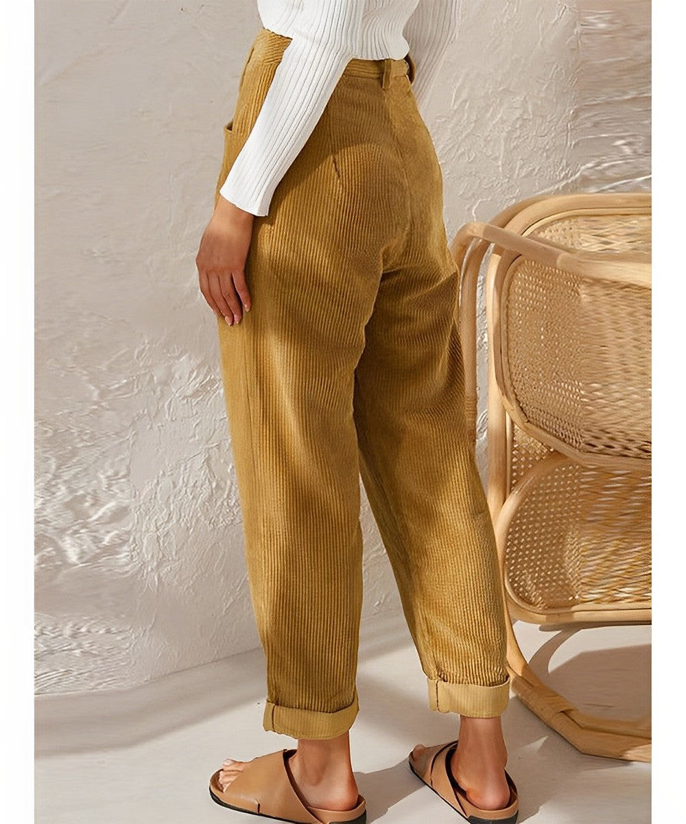 LuxeCord Chic Design Corduroy Pants | Trendy | Comfortable | Winter Style | Pants for Women