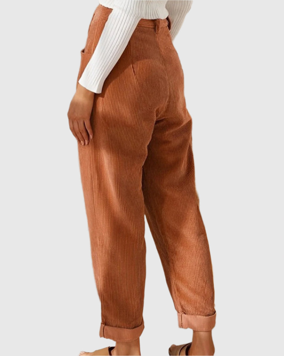 Pantalon de costume taille haute pour femme | Fluide et taille haute | Idéal pour le bureau et les loisirs