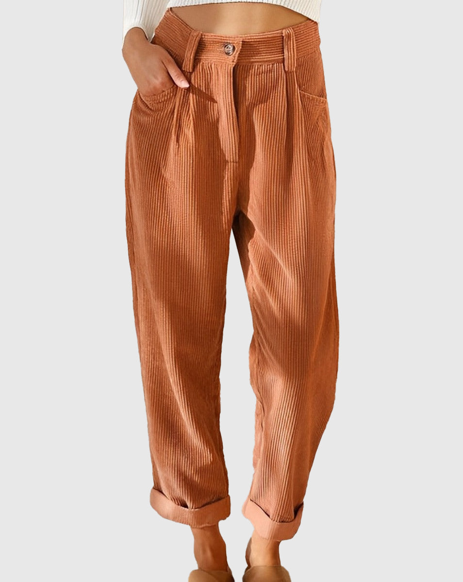 Pantalon de costume taille haute pour femme | Fluide et taille haute | Idéal pour le bureau et les loisirs