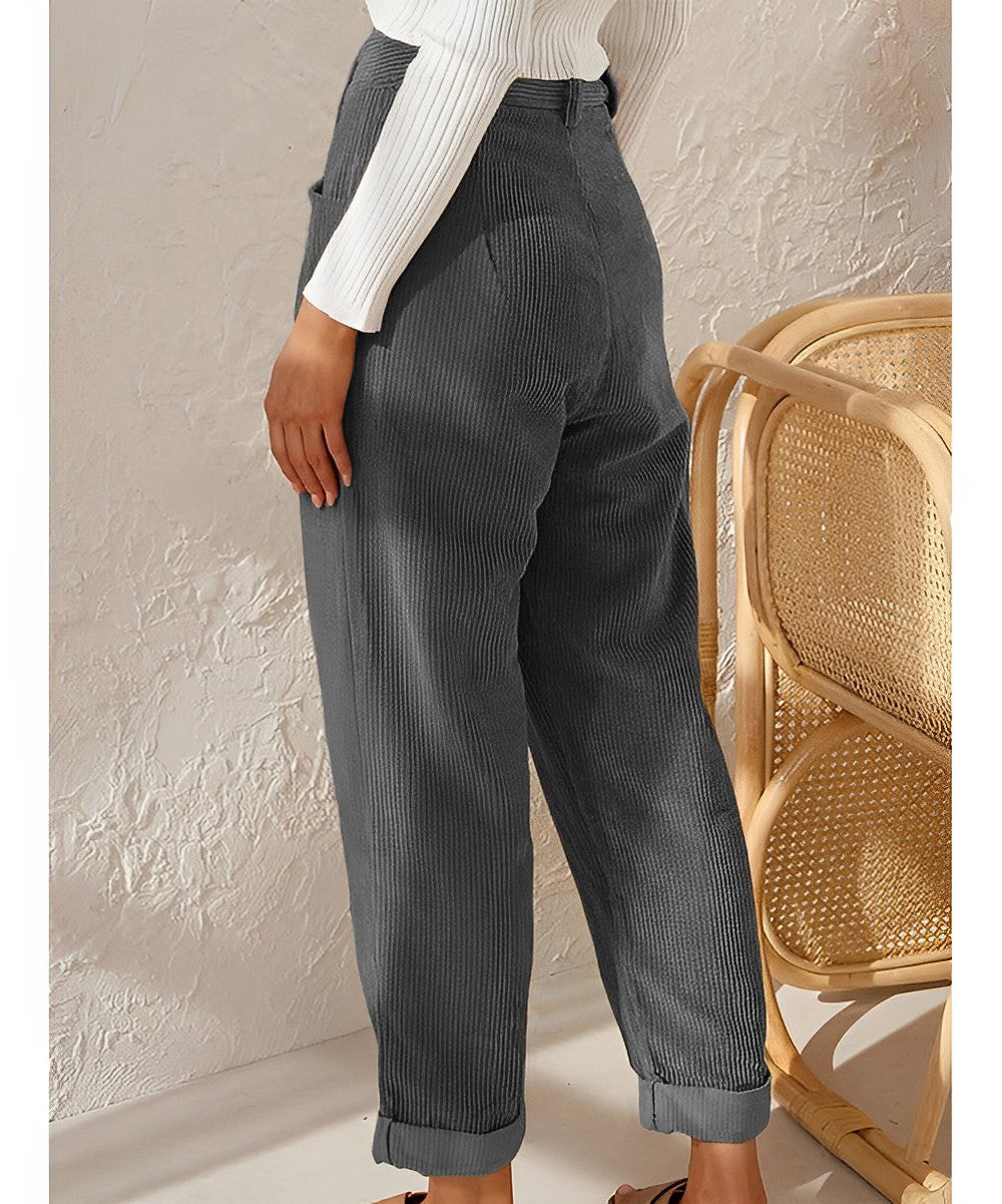 LuxeCord Chic Design Corduroy Pants | Trendy | Comfortable | Winter Style | Pants for Women