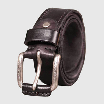 Cherokee Belt | Classic Leather Belt | Elegant Silver Buckle