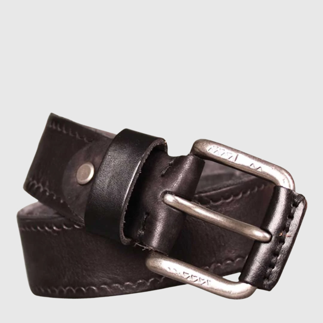 Cherokee Belt | Classic Leather Belt | Elegant Silver Buckle