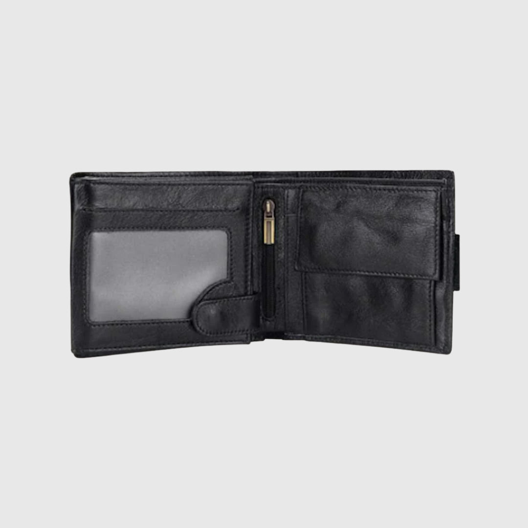 Chedarville Bifold Wallet | Leather | Purse | Practical wallet with snap closure
