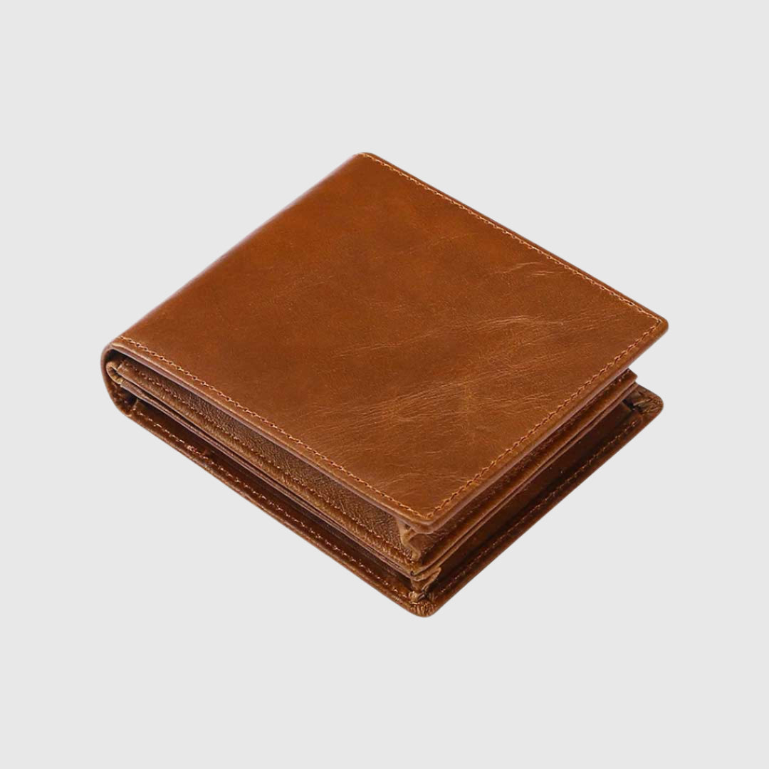 Portefeuille à deux volets Mojave | Portefeuille en cuir classique | Portefeuille pour homme